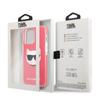 karl lagerfeld choupette head tpe iphone 13 pro max fukszia telefon tok 05