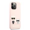 karl lagerfeld karl choupette pink szilikon iphone 13 pro max telefon tok 02