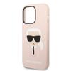 karl lagerfeld karl head szilikon iphone 14 pro pink telefon tok 04