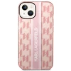 karl lagerfeld monogram vertical stripe TPU iphone 14 pro pink tok 03