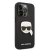 karl lagerfeld karl head patch saffiano iphone 14 pro max fekete telefon tok 02