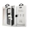 karl lagerfeld karl head patch saffiano iphone 14 pro max fekete telefon tok 03