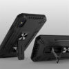Apple iPhone 7 / 8 / SE 2020 Shock Armor Fekete Színű Mágneses Műanyag Tok