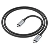 Hoco US06 Type-C - Type-C Power Delivery PD 100W 5A USB3.2 20Gbps szövetes adat- és töltőkábel 2m (fekete)