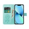 Samsung S23 Ultra Mezzo Álomfogó Mintás Zöld Színű Oldalra Nyíló Tok