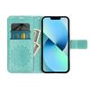 Samsung S23 Plus Mezzo Mandala Mintás Zöld Színű Oldalra Nyíló Tok