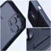 Apple iPhone 14 Pro Slide Armor kameravédős mágneses műanyag ütésálló tok (fekete)