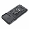 Apple iPhone 14 Slide Armor kameravédős mágneses műanyag ütésálló tok (fekete)