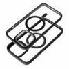iPhone 15 Plus Color Edge Magsafe Prémium Minőségű szilikon tok átlátszó fekete keret