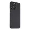 Tactical MagForce Aramid Prémium minőségű hátlapvédő tok MagSafe iPhone 13 Pro Max fekete carbon
