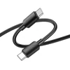 Hoco X96 Type-C - Type-C adat- és töltőkábel 100w 1m fekete 05