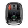 Baseus PPS Quick Charger Bluetooth FM transmitter és  szivargyújtós gyorstöltő - CCTM-B01 (fekete)