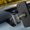 Apple iPhone 12 Pro Max Silicone Ring matt felületű fekete színű szilikon tok