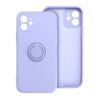 Apple iPhone 11 Pro Silicone Ring matt felületű Viola színű szilikon tok