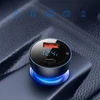 Baseus autós gyorstöltő Dual Quick USB / Type-C 65W QC4.0 + PD 3.0 LCD kijelzős (fekete)