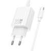 Hoco N60 Type-C PD hálózati gyorstöltő adapter Type-C kábellel 20w (fehér) 06