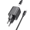 Hoco N40 Type-C PD hálózati gyorstöltő adapter kábellel (fekete) 03