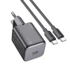 Hoco N40 Type-C PD hálózati gyorstöltő adapter kábellel (fekete) 04