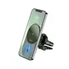 Hoco Magic CA91 MagSafe vezeték nélküli töltő és autós telefontartó szellőzőre 15w (szürke)