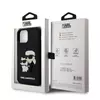 Karl Lagerfeld 3D Rubber Karl and Choupette iPhone 12 / 12 Pro tok fekete