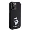 karl lagerfeld liquid silicone choupette szilikon iphone 15 pro fekete telefon tok