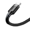 Baseus Cafule USB - Type-C szövetes adat- és töltőkábel 3A 1m (fekete)