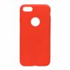 Apple iPhone 7 / 8 / SE 2020 Matt Piros Színű Szilikon Tok