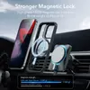 ESR Classic Hybrid HaloLock Kickstand iPhone 15 Pro Max Magsafe ütésálló tok átlátszó fekete kerettel
