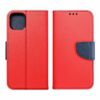Apple iPhone XR Fancy Piros/Sötétkék Színű Oldalra Nyíló Tok