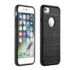 Apple iPhone 12 / 12 Pro Carbon karbonmintás szilikon tok (fekete)