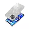 Shining Glitter szilikon tok iPhone 15 Pro (ezüst)