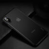 Apple iPhone X / XS Hoco Thin Series Frosted Ultra Vékony Fekete Szilikon Tok