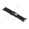 Apple Watch 42/44/45mm lyukacsos szilikon sport szíj M/L fekete 03