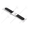 Apple Watch 38/40/41mm lyukacsos szilikon sport szíj M/L panda fehér
