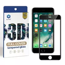 iPhone 7 / 8 / SE 2020 / SE 2022 Lito Full Cover 3D teljes kijelzős üvegfólia (fekete)