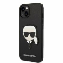 Apple iPhone 14 Plus Karl Lagerfeld Hátlapvédő Tok Fekete (KLHCP14MSAPKHK)