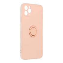 ROAR Silicone Ring matt felületű szilikon tok iPhone 14 (rózsaszín)