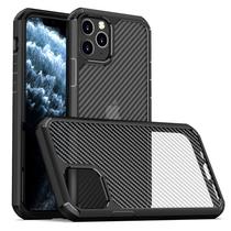 Apple iPhone 13 Pro Techsuit CarbonFuse műanyag tok (fekete)