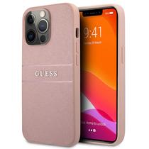 guess saffiano pink iphone 13 pro max telefon tok