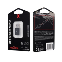 Maxlife átalakító adapter Type C - USB (fekete)