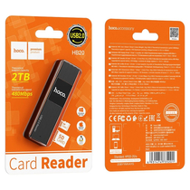 Hoco HB20 Mindful 2-in-1 memóriakártya olvasó USB2.0