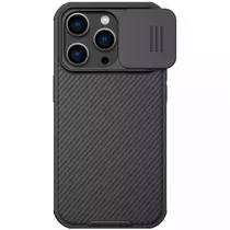 Apple iPhone 14 Pro Nillkin Camshield Pro kameravédős mágneses műanyag ütésálló tok (fekete)