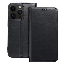 Apple iPhone 15 Pro Smart Magnetic oldalra nyíló tok (fekete)
