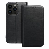 Smart Magnetic oldalra nyíló tok iPhone 15 Pro Max (fekete)