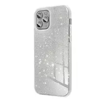 Shining Glitter szilikon tok iPhone 15 Plus (ezüst)