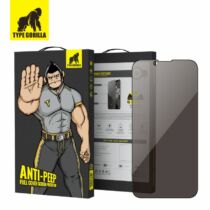 iPhone 15 Pro Max Type Gorilla 2.5D Privacy teljes kijelzős üvegfólia - Betekintésgátlós (fekete)