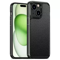 Techsuit CarbonFuse műanyag ütésálló tok iPhone 15 fekete