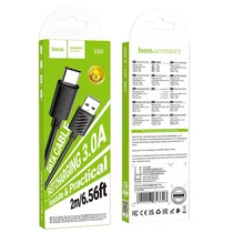 Hoco X88 USB - Type-C adat- és töltőkábel 2m (fekete)