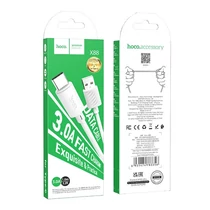 Hoco X88 USB - Type-C adat- és töltőkábel 1m (fehér)