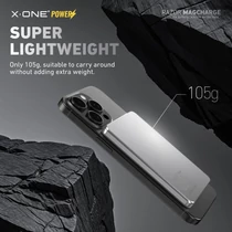 X-ONE Razor Magcharge Ultra slim powerbank MagSafe 5000mAh (szürke)